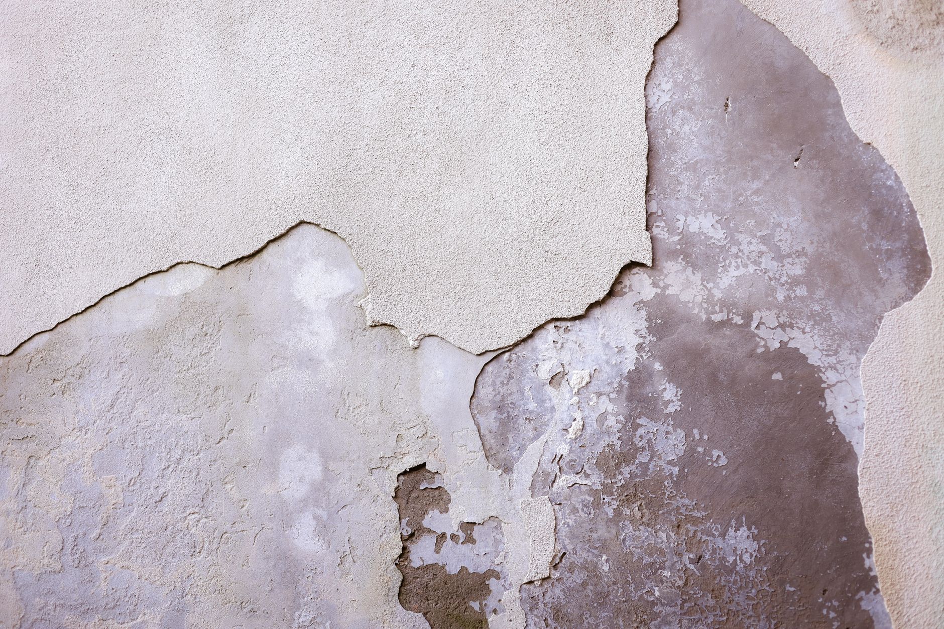 Close-up of a weathered and cracked wall with texture and detail.